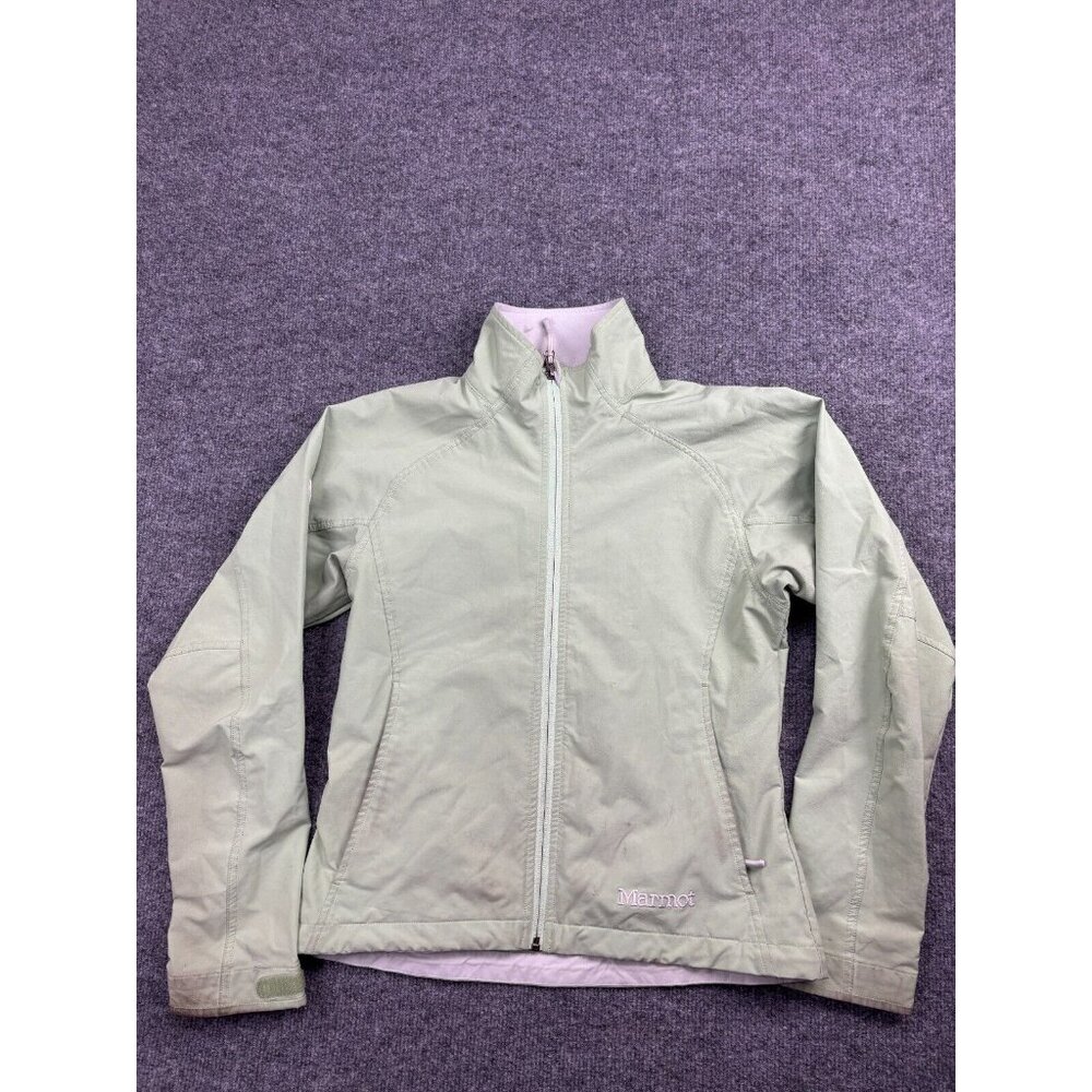 Marmot Gravity Soft Shell Jacket Women's Small Green Full Zip Winter